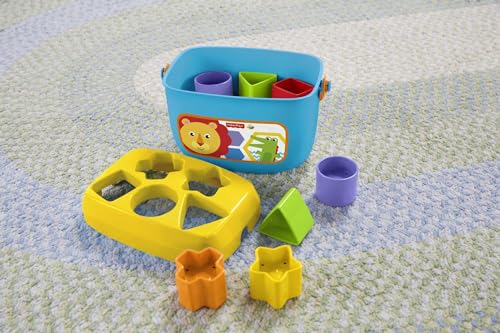 Fisher-Price Baby's First Blocks: 10 Shape Sorting & Stacking Toy for Infants 6+ Months