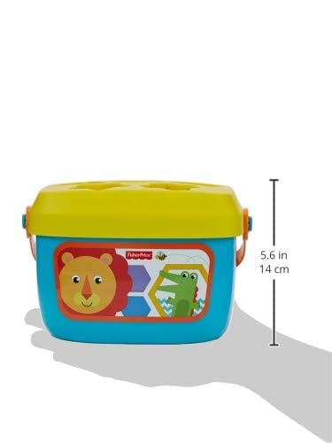 Fisher-Price Baby's First Blocks: 10 Shape Sorting & Stacking Toy for Infants 6+ Months