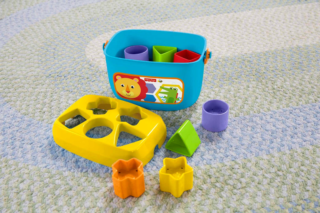 Fisher-Price Baby's First Blocks: 10 Shape Sorting & Stacking Toy for Infants 6+ Months