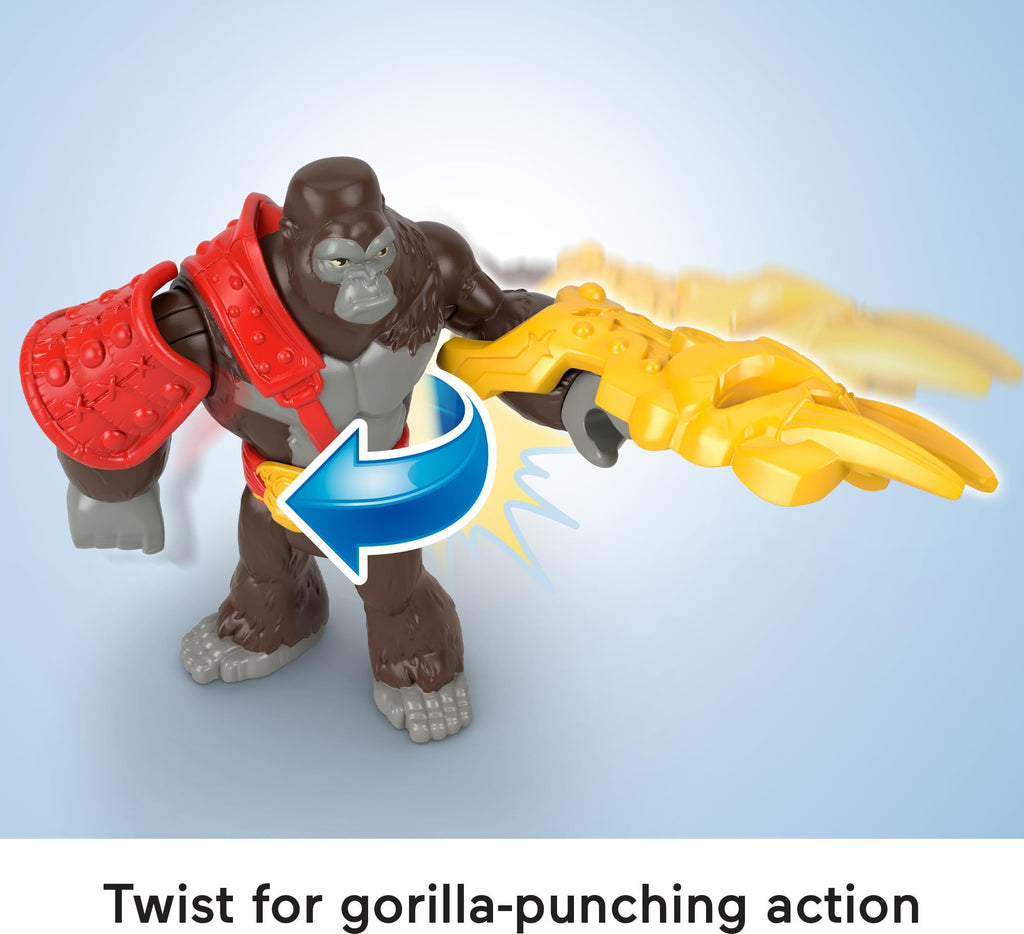 Fisher-Price Imaginext Boss Level Army Pack – 9-Piece Monkey & Gorilla Battle Set