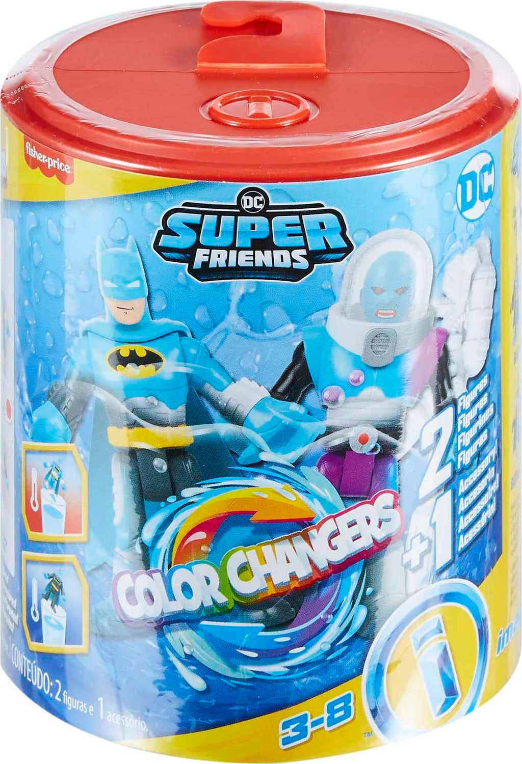 Fisher-Price Imaginext DC Super Friends Batman & Mr. Freeze Color Changers Toy Figures Set for Kids Ages 3-8