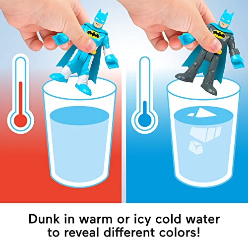 Fisher-Price Imaginext DC Super Friends Batman & Mr. Freeze Color Changers Toy Figures Set for Kids Ages 3-8