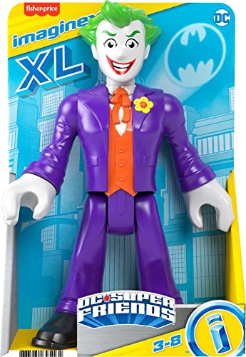 Fisher-Price Imaginext DC Super Friends The Joker XL 10-Inch Poseable Action Figure for Kids Ages 3-8