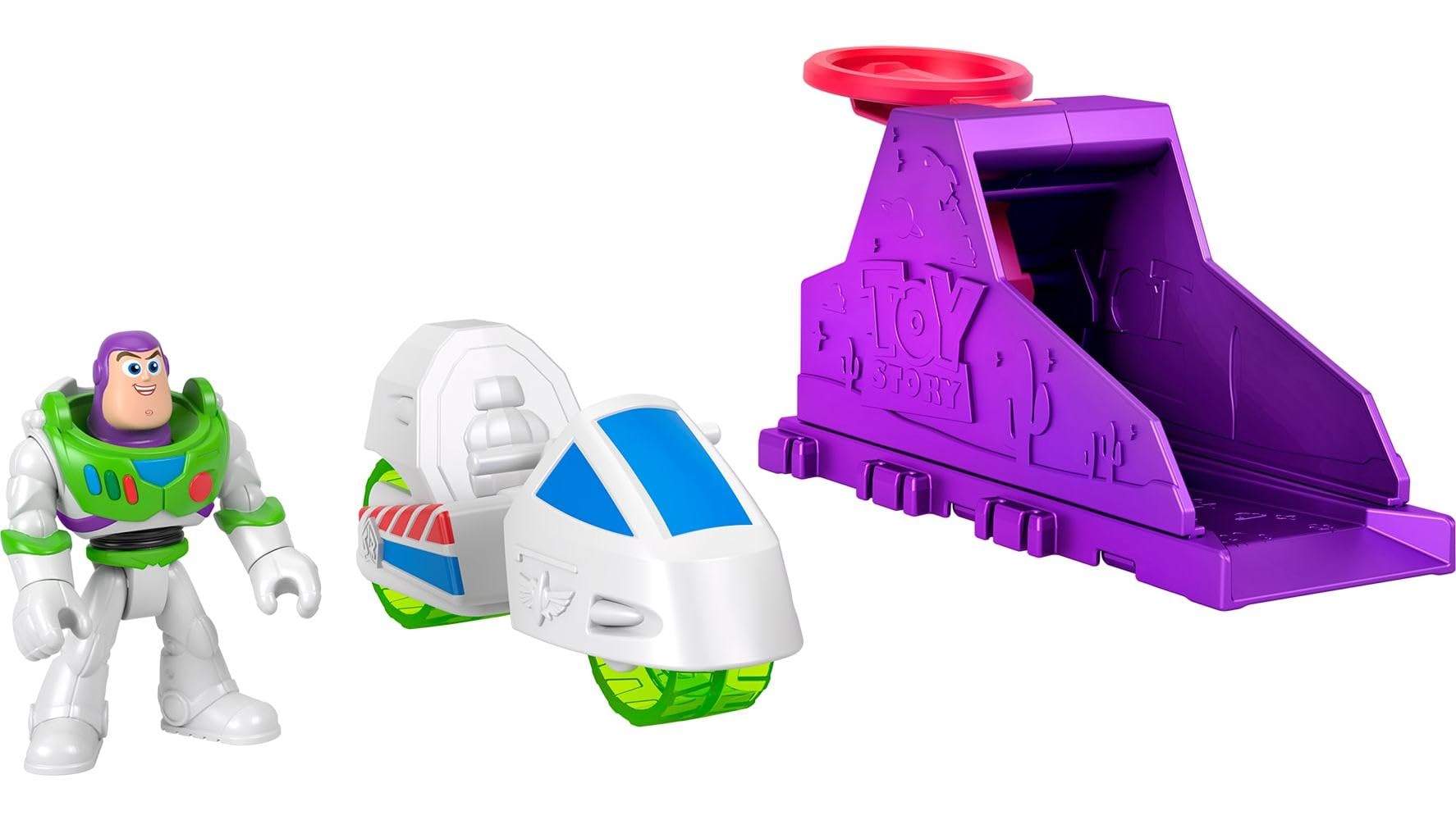 Fisher-Price Imaginext Toy Story Launcher Set with Buzz Lightyear Figure and Vehicle