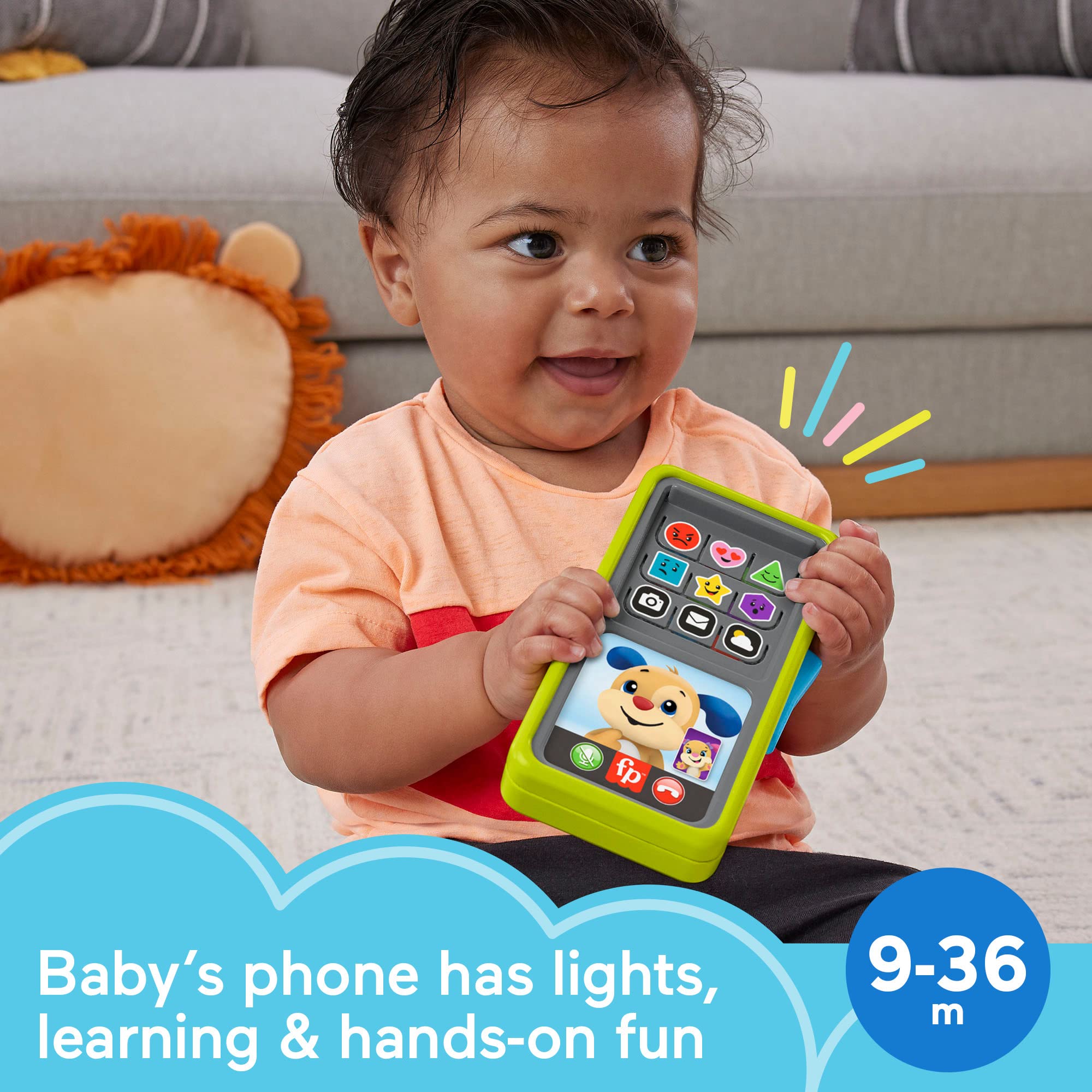 Fisher-Price Laugh & Learn 2-in-1 Smartphone Toy - Interactive Learning for Ages 9+ Months
