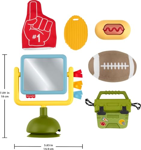 Fisher-Price Mini Me Moments Tiny Tailgater Set – 6-Piece Sensory Toy Set for Babies 3+ Months