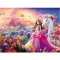 Fishwisdom 100-Piece Princess & Unicorn Jigsaw Puzzle for Kids Ages 4-8 – Eco-Friendly, 15.7x11.8 Inch