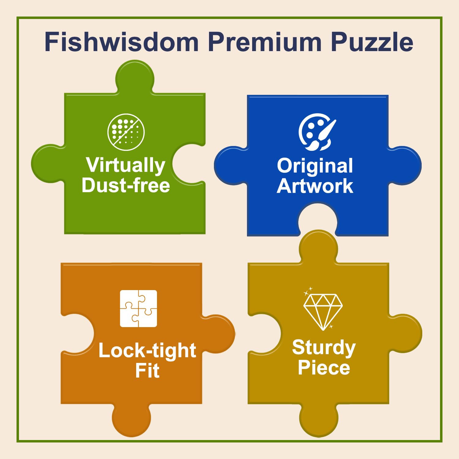 Fishwisdom 100-Piece Princess & Unicorn Jigsaw Puzzle for Kids Ages 4-8 – Eco-Friendly, 15.7x11.8 Inch
