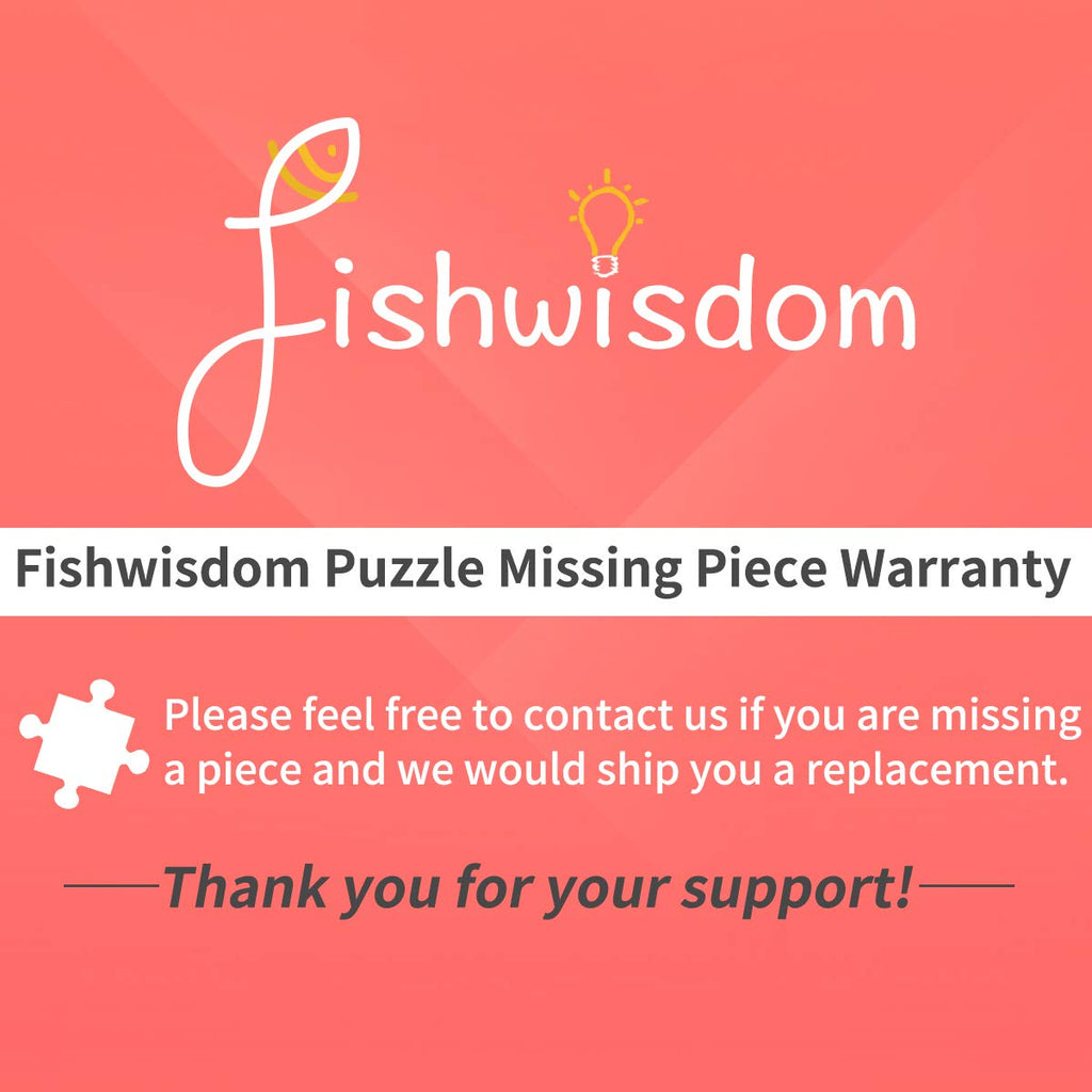 Fishwisdom 500-Piece Donut Cupcake Jigsaw Puzzle – 20.5x15 inch, Eco-Friendly, with Poster & Bag