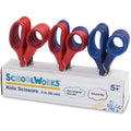 Fiskars Schoolworks 5-Inch Blunt-Tip Scissors for Kids Ages 4-7 - 12-Pack (Red and Blue)