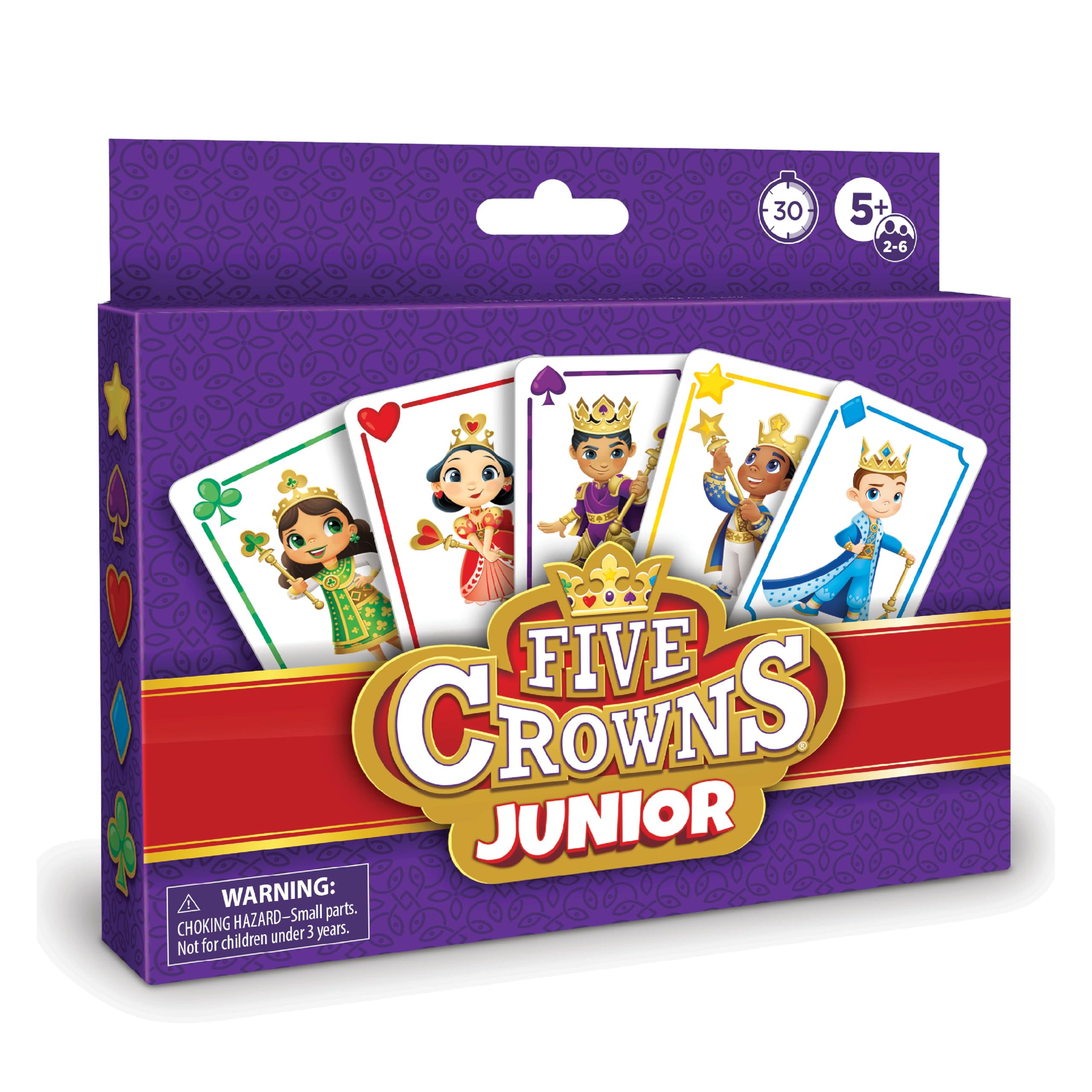 Five Crowns Jr. Card Game for Kids – Simplified Rummy with Rotating Wild Cards, Ages 5+