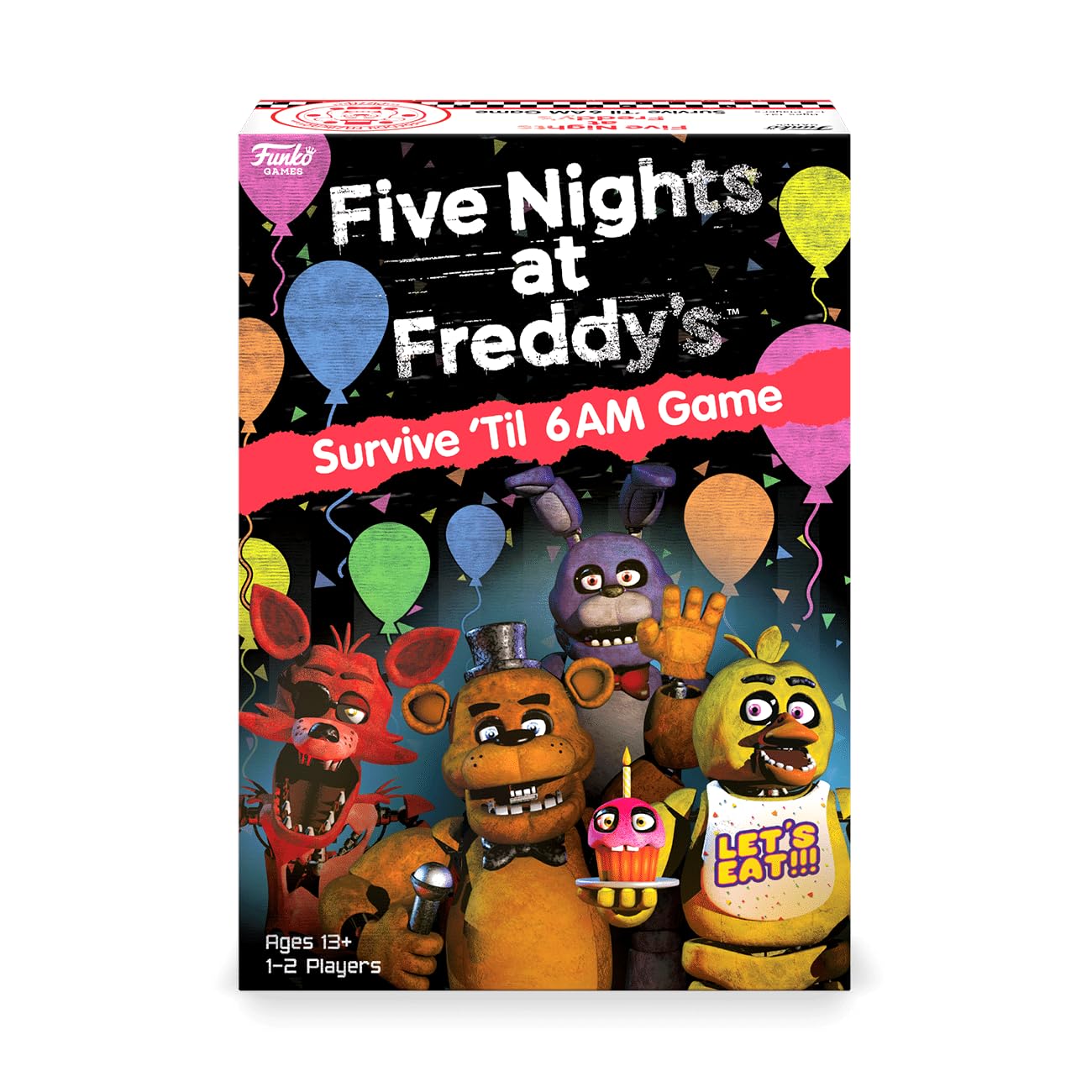 Five Nights at Freddy's Survive 'Til 6AM Board Game – 1-2 Players, Ages 13+