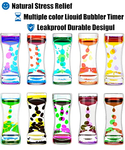 FKYTION Liquid Motion Bubbler Timer Pack of 2 – Calming Sensory Fidget Toy for Focus and Relaxation