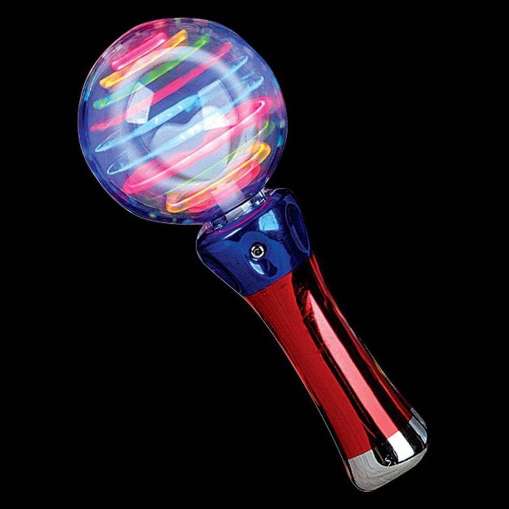 Flashing Panda Meteor Storm LED Spinner Wand – Light-Up Magic Ball with Changing Patterns for Parties and Sensory Play
