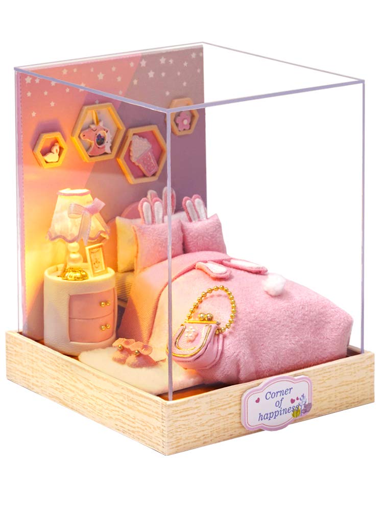 Flever Crushing Moment Dollhouse Miniature DIY Kit – Creative Room with Furniture for Romantic Gift