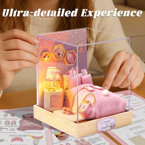Flever Crushing Moment Dollhouse Miniature DIY Kit – Creative Room with Furniture for Romantic Gift