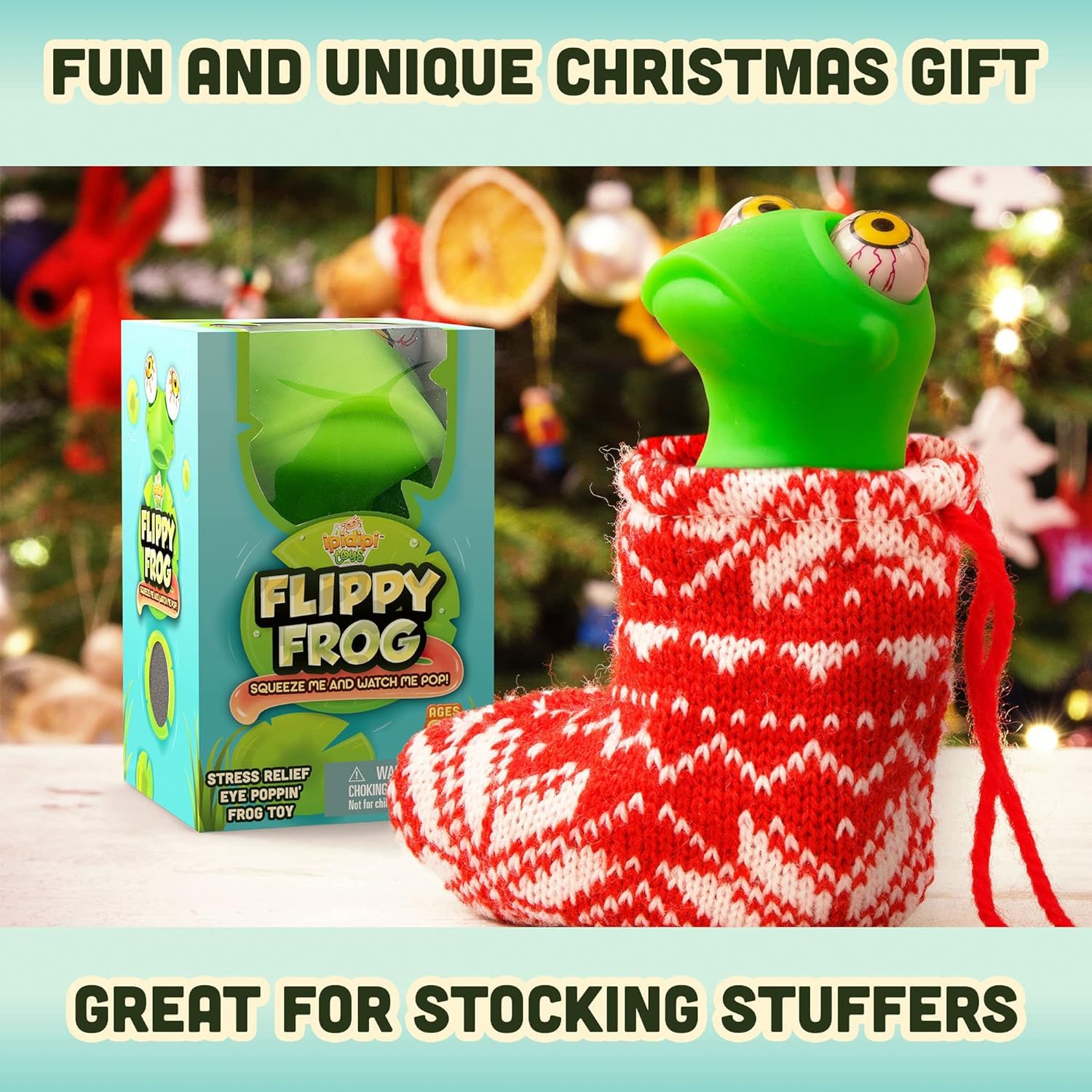 Flippy Frog Squishy Eye Popping Toy – Stress Relief Fidget for Kids and Adults