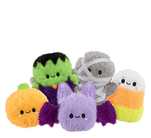 Fluffie Stuffiez Halloween Frankenstein Small Plush – Surprise Reveal, ASMR Fidget, DIY Fur Pulling Toy