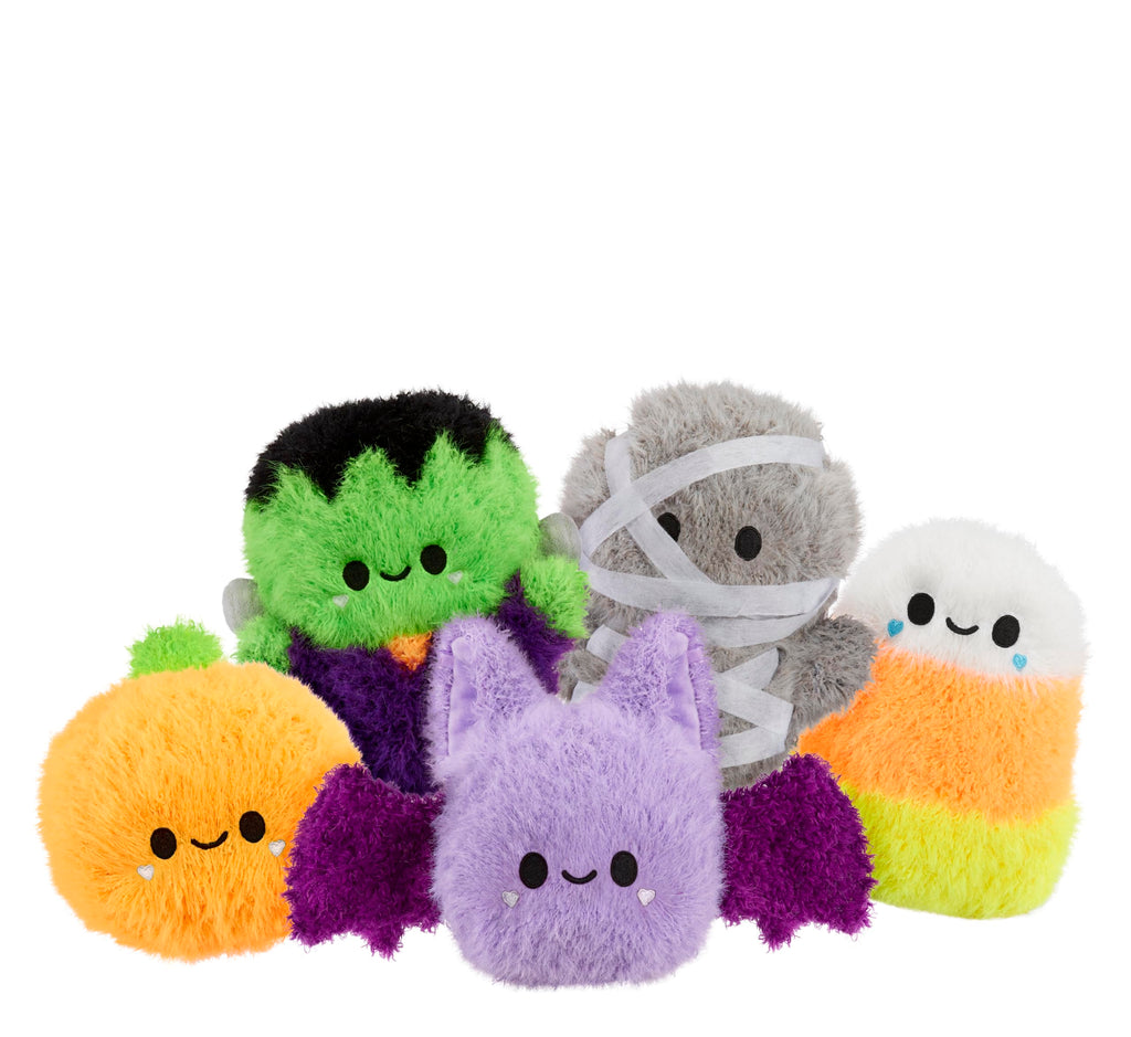 Fluffie Stuffiez Halloween Frankenstein Small Plush – Surprise Reveal, ASMR Fidget, DIY Fur Pulling Toy