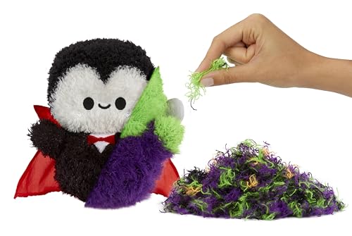 Fluffie Stuffiez Halloween Frankenstein Small Plush – Surprise Reveal, ASMR Fidget, DIY Fur Pulling Toy