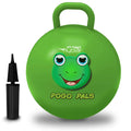 Flybar Hopper Ball for Kids - 18-Inch Inflatable Bouncy Ball with Handle, Supports 165 lbs, Includes Pump