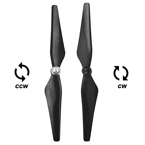 FLYPIG 9450 Carbon Fiber Self-Tightening Propellers for DJI Phantom 1/2/3 (2 Pairs, CW+CCW)