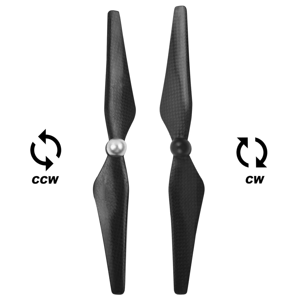 FLYPIG 9450 Carbon Fiber Self-Tightening Propellers for DJI Phantom 1/2/3 (2 Pairs, CW+CCW)