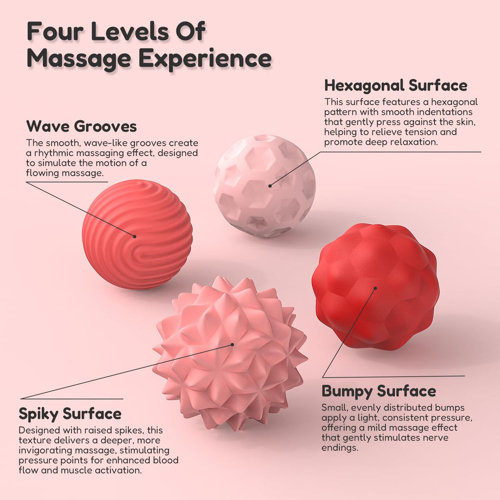 FNASKLEI 10 Textured Silicone Magnetic Fidget Balls for Adults - Silent Anxiety Relief Desk Toy
