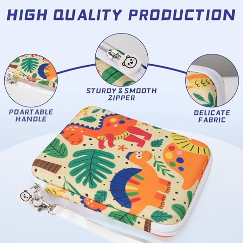Fonwill 80-Pocket Yoto Card Case – Portable Binder with Zipper, Wildlife Design