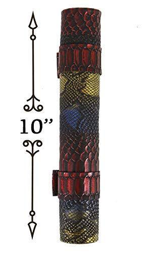 Forged Dice Co Scroll Dice Tray and Rolling Mat with Zippered Dice Holder - Holds up to 14 Polyhedral Dice - Compatible with D&D and Other RPGs