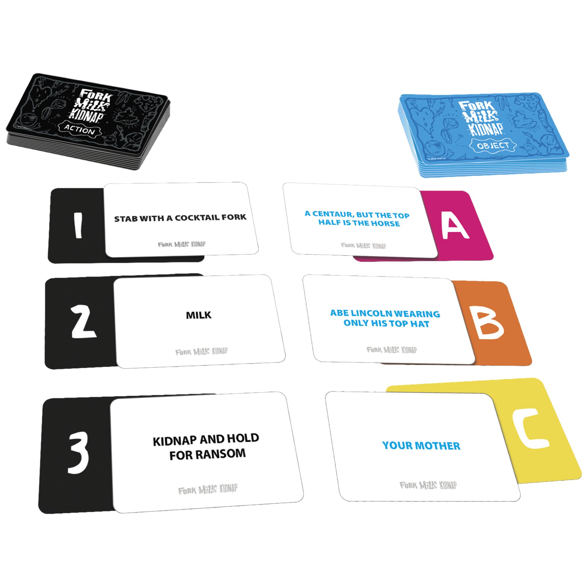 Fork Milk Kidnap: An Adults-Only Party Game of Questionable Choices for 3-10 Players