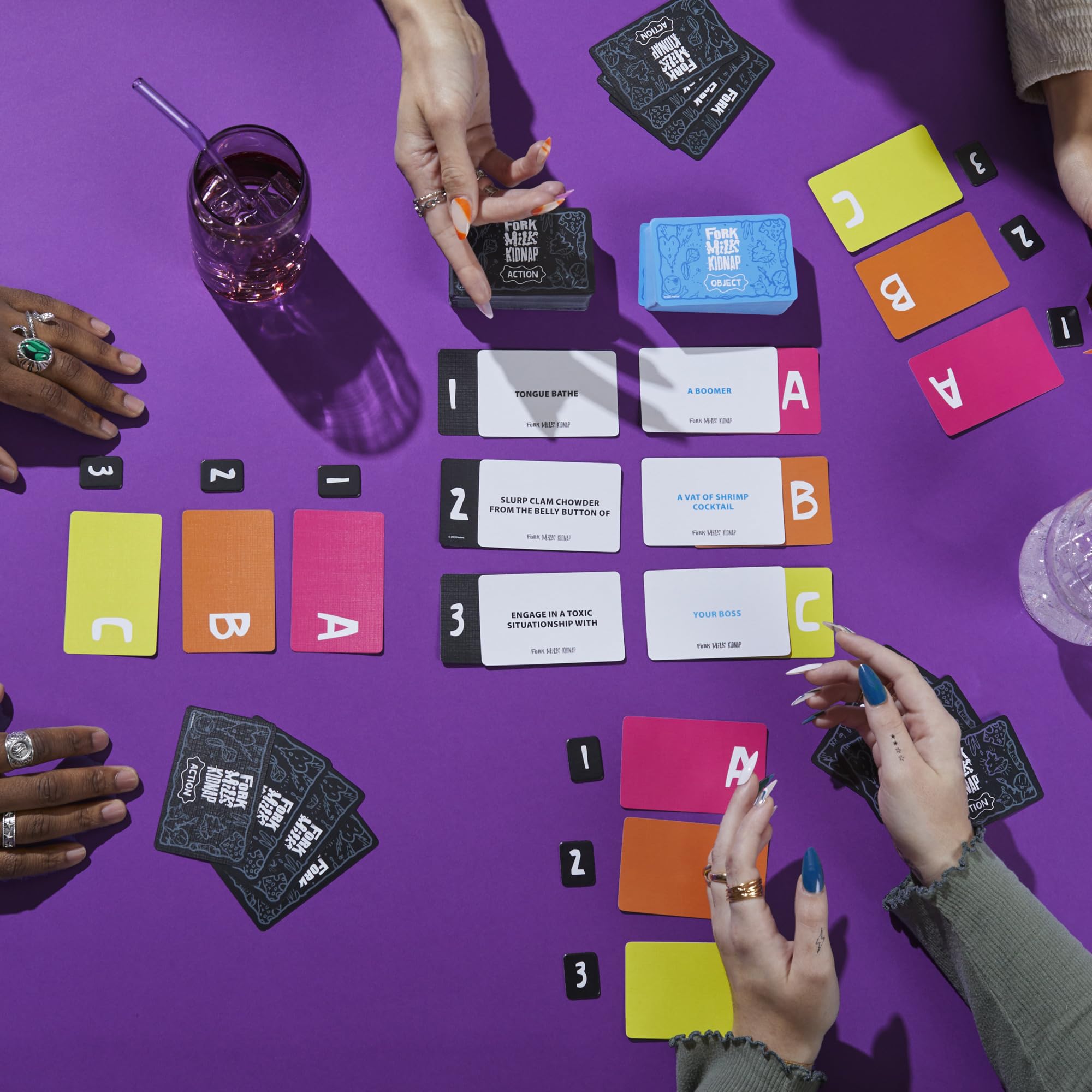 Fork Milk Kidnap: An Adults-Only Party Game of Questionable Choices for 3-10 Players