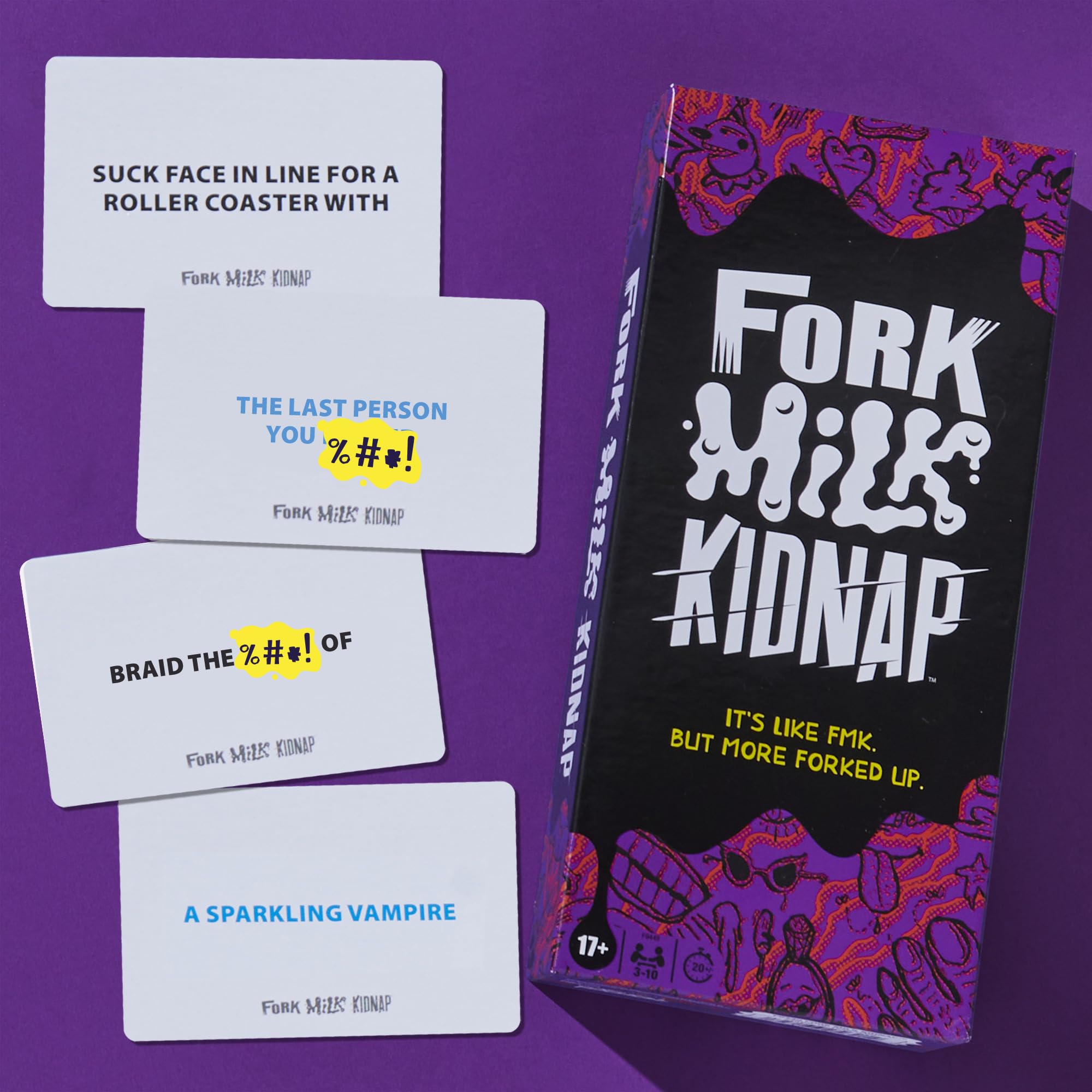 Fork Milk Kidnap: An Adults-Only Party Game of Questionable Choices for 3-10 Players
