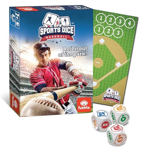 FoxMind Baseball Sport Dice Game – Fast-Paced Dice Duel for 2-4 Players, Ages 7+