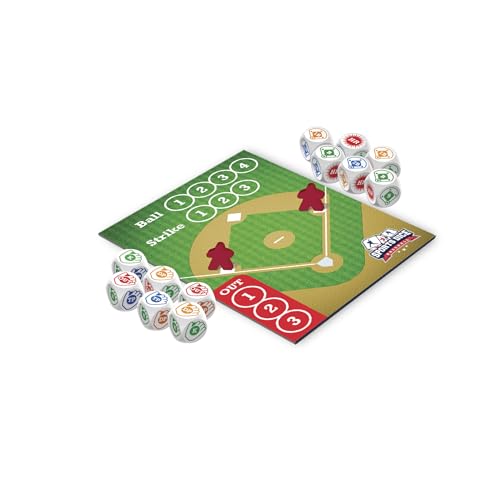 FoxMind Baseball Sport Dice Game – Fast-Paced Dice Duel for 2-4 Players, Ages 7+