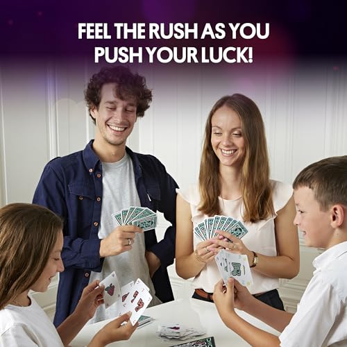 Foxmind Lucky Jack Strategy Card Game – Fast 20-Minute Casino Card Game for 2-6 Players Ages 8+