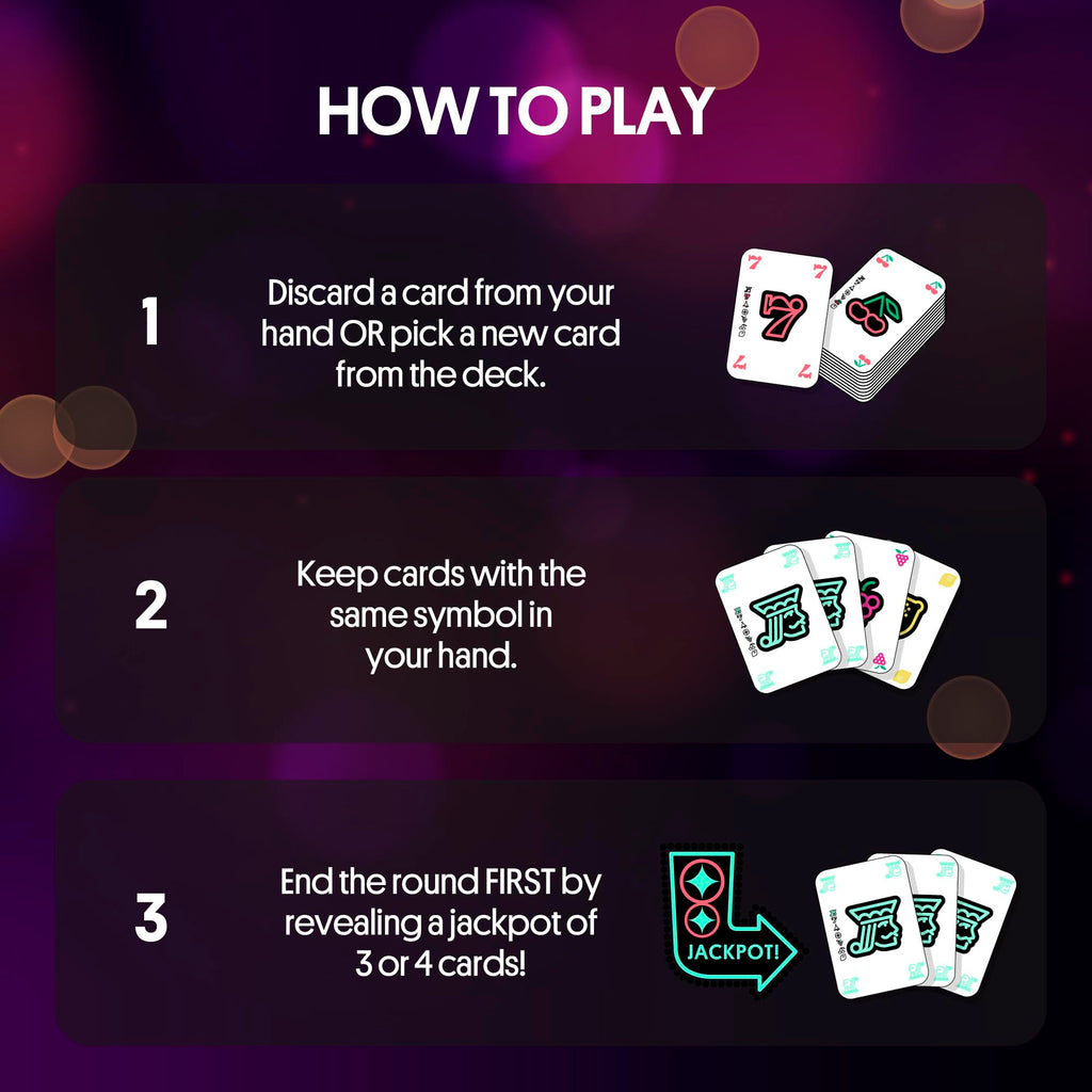 Foxmind Lucky Jack Strategy Card Game – Fast 20-Minute Casino Card Game for 2-6 Players Ages 8+