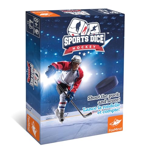 FoxMind Sports Dice Hockey Board Game – Fast-Paced Dice Duel for 2–4 Players