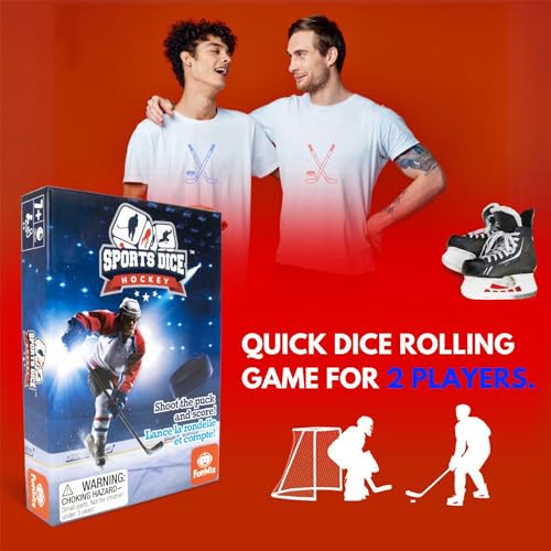 FoxMind Sports Dice Hockey Board Game – Fast-Paced Dice Duel for 2–4 Players