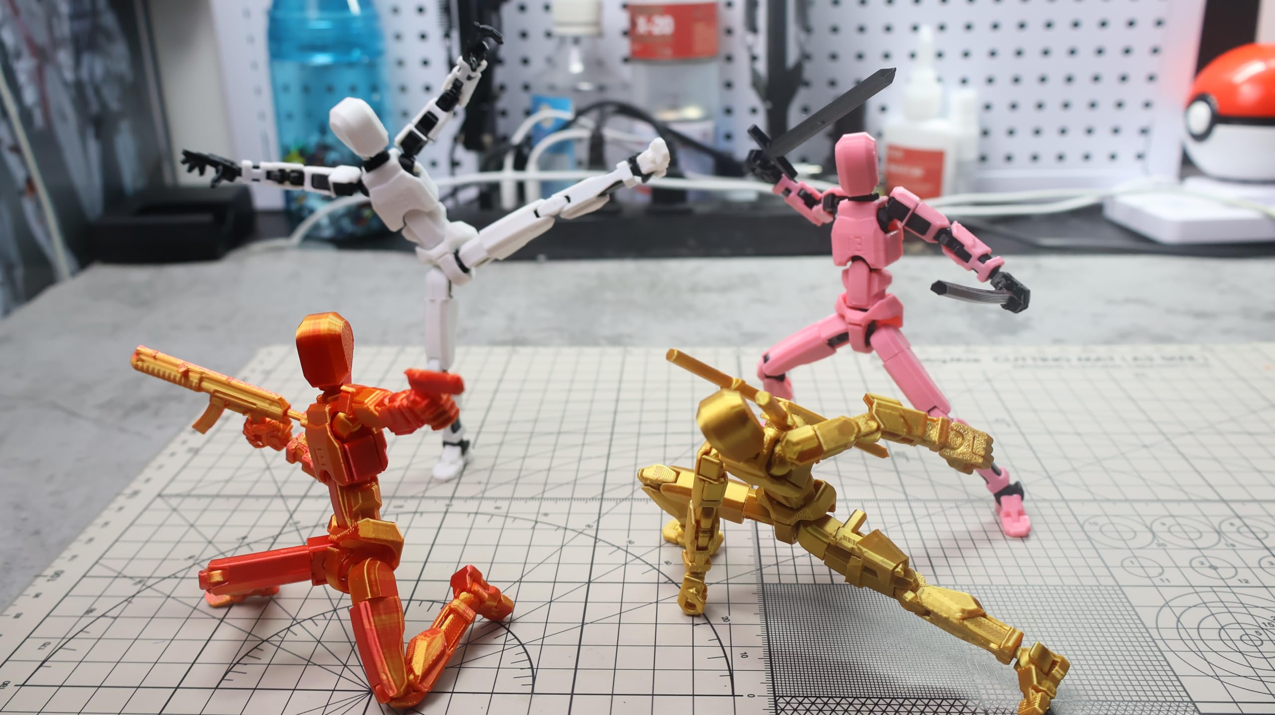 FoxVilla Pre-Assembled T13 Titan 13 3D Printed Action Figure – Dummy 13 Toy (Assembled, PETG/PLA)