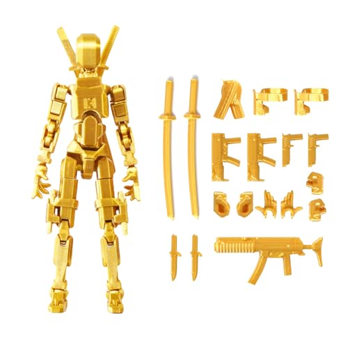 FoxVilla Pre-Assembled T13 Titan 13 3D Printed Action Figure – Dummy 13 Toy (Assembled, PETG/PLA)
