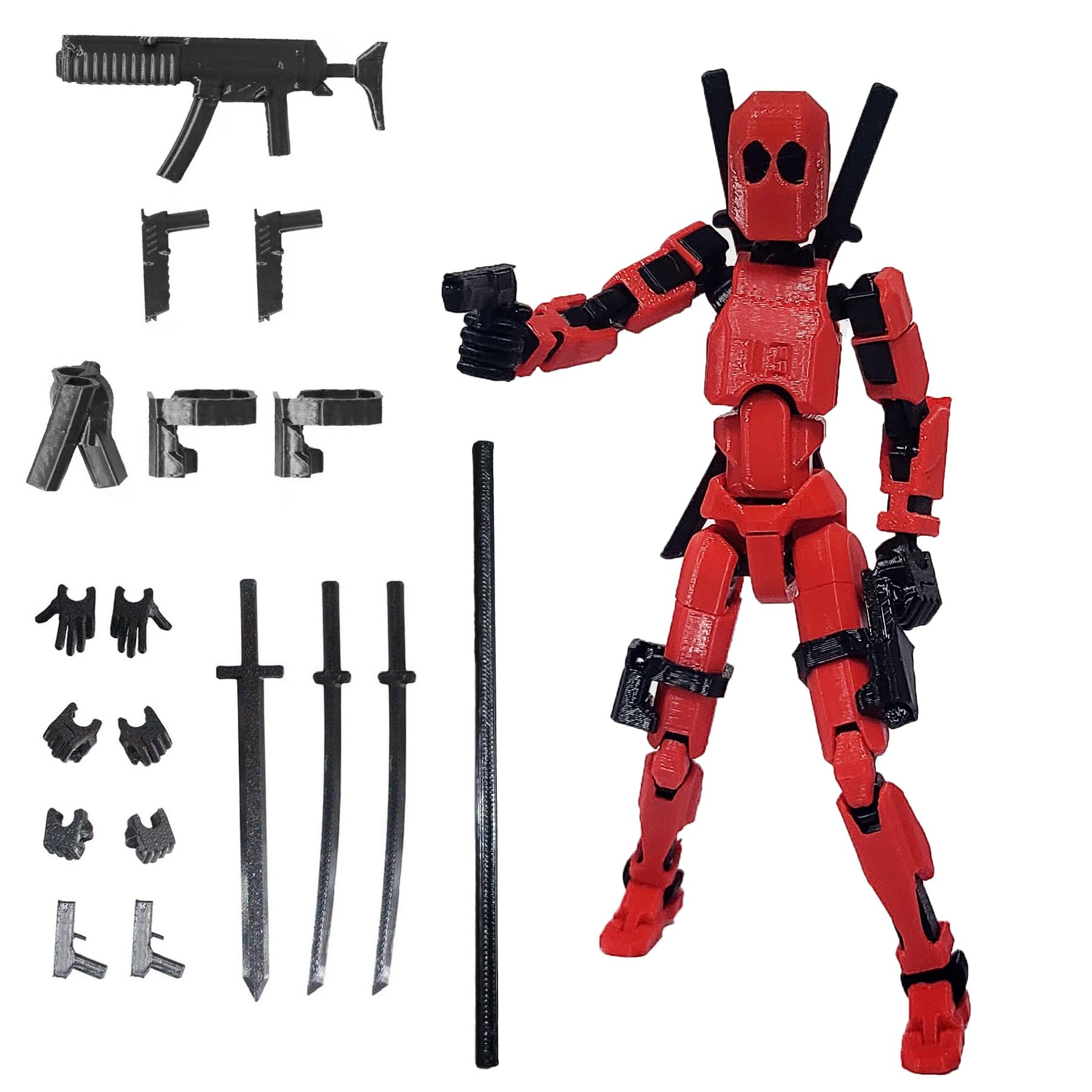 FoxVilla T13 Action Figure – Pre-Assembled 3D Printed Titan13 with Full Articulation