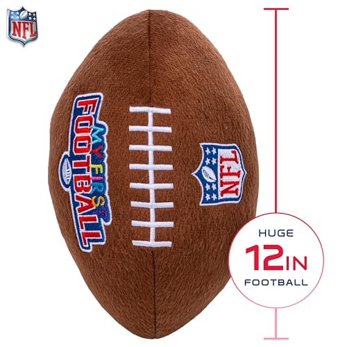 Franklin Sports NFL Plush Football – Soft 12-Inch Toy for Kids with Embroidered Play Routes