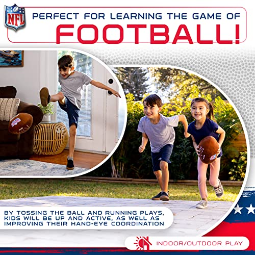 Franklin Sports NFL Plush Football – Soft 12-Inch Toy for Kids with Embroidered Play Routes