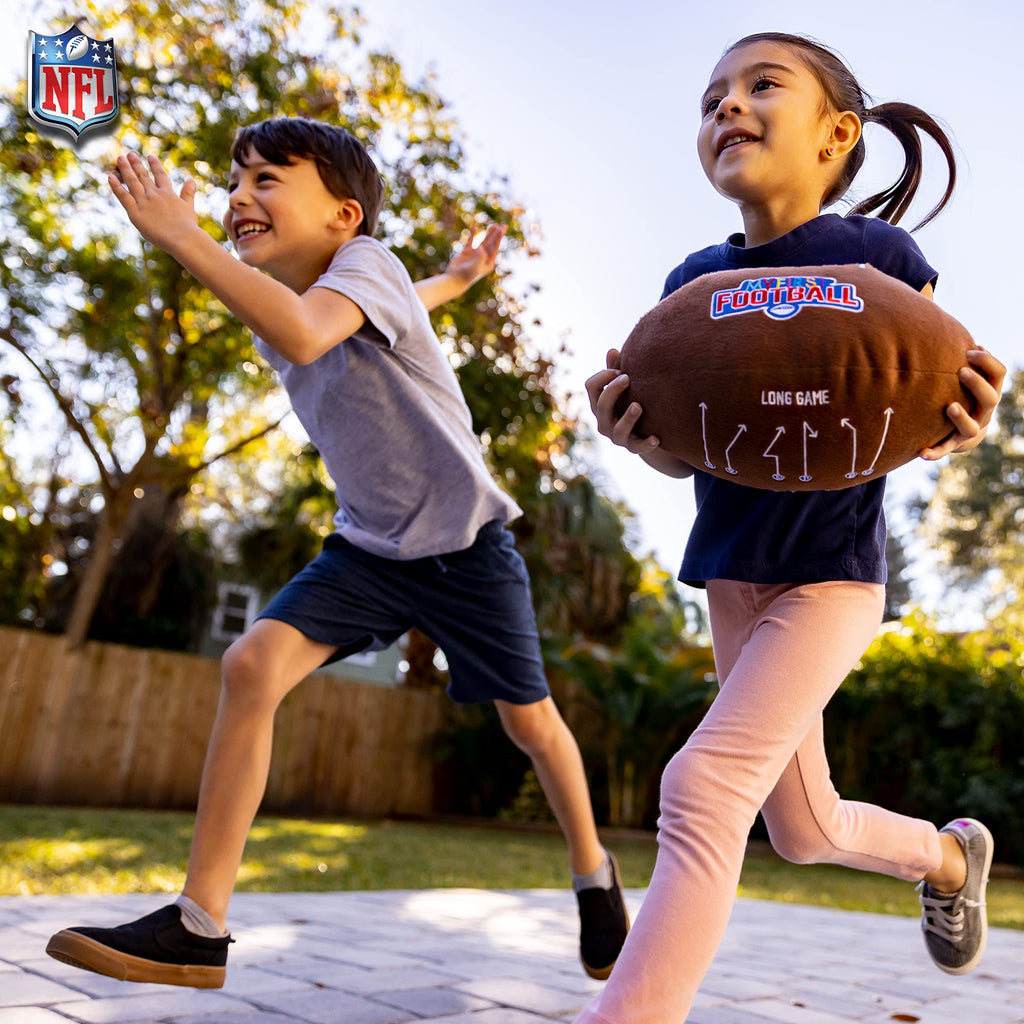 Franklin Sports NFL Plush Football – Soft 12-Inch Toy for Kids with Embroidered Play Routes