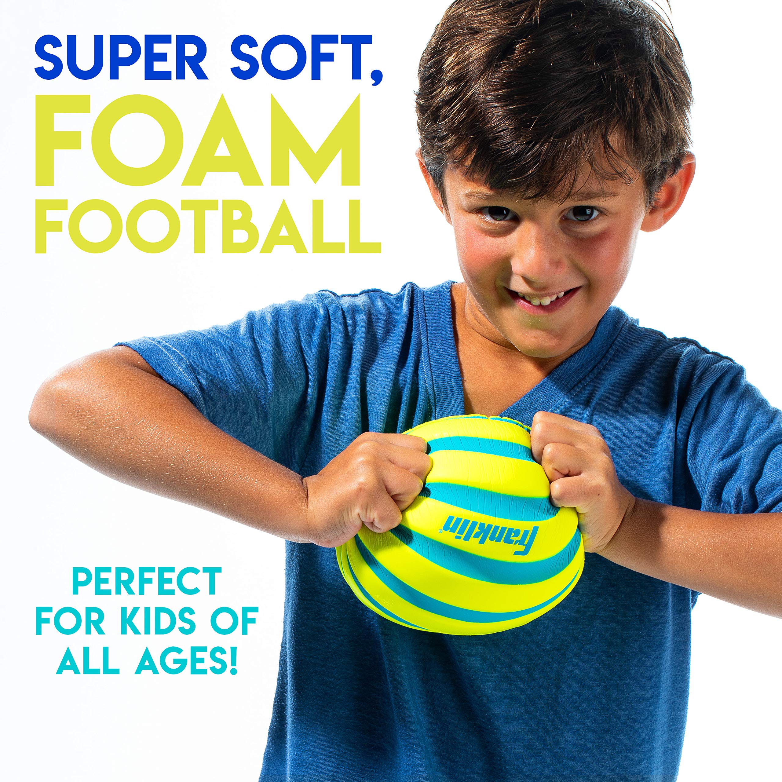 Franklin Sports Probrite 9-Inch Soft Foam Football – Mini Youth Toy for Indoor/Outdoor Play