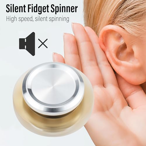 FREELOVE Gear Metal Fidget Spinner – Small Mini Copper Brass EDC Fidget Toy for Adults