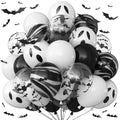 Froova 51-Piece Halloween Balloon Set with Bat Stickers and Ghost Balloons