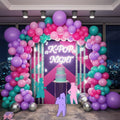 froufing K-Pop Themed Balloon Arch Kit – 152 Hot Pink, Teal & Purple Balloons with Tools