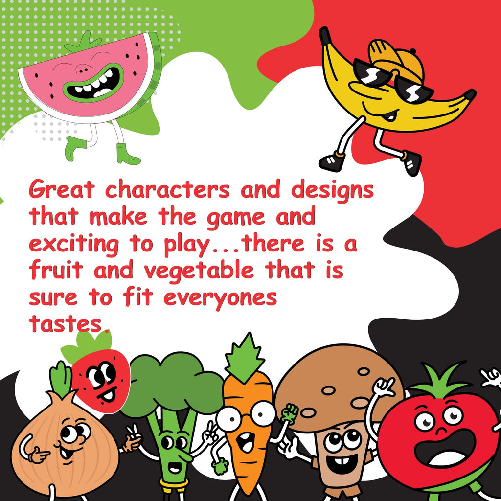 Fruit War Card Game – A Fast Twist on the Classic War Game for 2-4 Players, Ages 8+